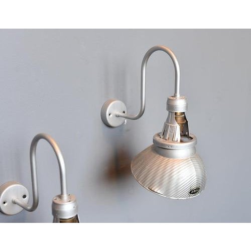 Metal Mercury Glass Wall Lights by X-Ray, 1930s, Set of 2 For Sale - Image 7 of 8