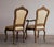 Set of 12 Karges Louis XV Carved Dining Chairs in Napoleonic Bee Silk, 1960's For Sale In Salt Lake City - Image 6 of 14