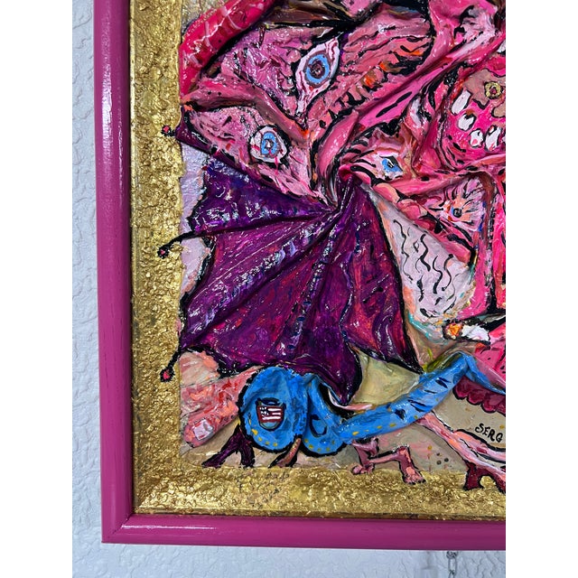3d Abstract Acrylic Painting on Canvas by Serg Graff "Funny Critters", Coa For Sale - Image 13 of 13