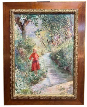 René Guérin, Young Girl in the Garden, 1891, Oil on Canvas