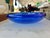 Mid-Century Modern Vintage Large Cobalt Blue Glass Bowl for Serving or Decoration For Sale - Image 3 of 7