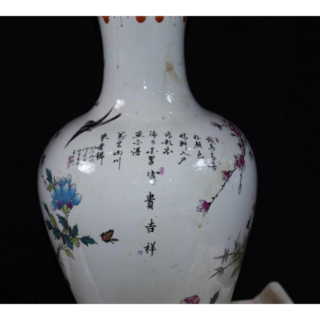 Chinese Qianlong Porcleain Vases, Set of 2 For Sale - Image 3 of 11