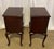 Pair of 1940’s Mahogany Queen Anne Night Stands Dimensions 29 1/2”H x 19 1/2”W x 13”D with drawer open measures 21”D....