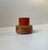 Scandinavian Brutalist Orange Stoneware Vase in the style of Jaap Revelli, 1970s For Sale - Image 4 of 8
