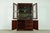 Early 21st Century Henkel Harris Georgian Carved Flame Mahogany Lighted Breakfront Bookcase Cabinet For Sale - Image 5 of 17