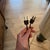 Mid 20th Century Pair of Mid Century Modern Walnut and Ceramic Cork-Style Table Lamps With Original Shades For Sale - Image 10 of 11
