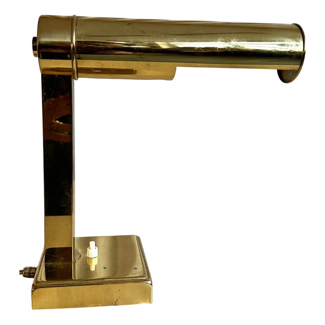 Mid-Century German Brass Table Lamp with Adjustable Shade, 1960s For Sale