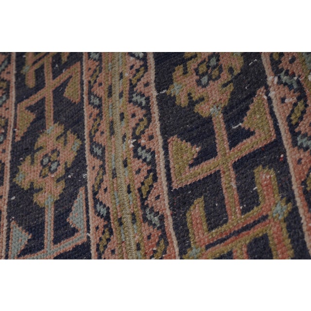 Copper 1960s Hand-Knotted Anatolian Karapinar Runner - Stair Carpet 1'6'' X 19'8'' For Sale - Image 8 of 11