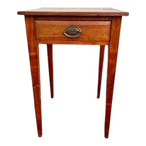 19th Century Antique Hepplewhite Style Side Table or Nightstand