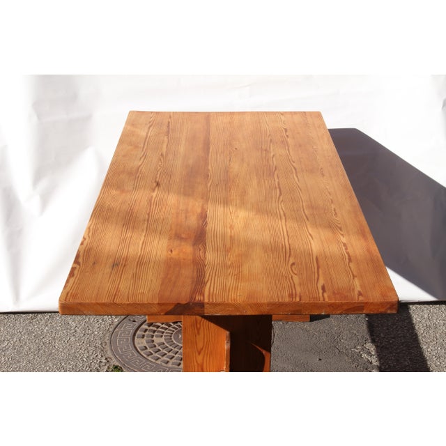 Vintage Danish Dining Table in Pine Wood, 1970s For Sale - Image 9 of 18