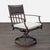 This Orchard chair features a sturdy metal frame with a stylish brown finish. It has a woven backrest for added comfort...