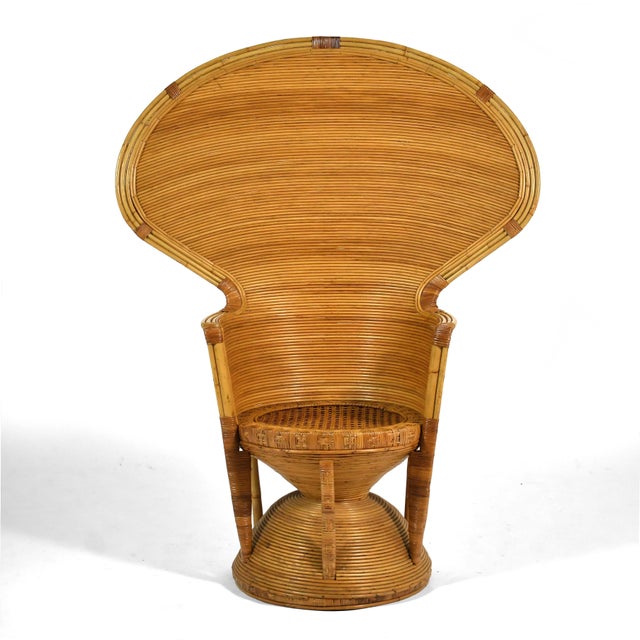 Contemporary Danny Ho Fong "Emperor" Peacock Chair For Sale - Image 3 of 12