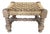 Vintage French Audoux Minet Style Handcrafted Rope & Wood Stool For Sale