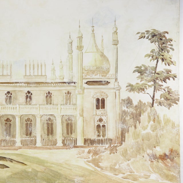 Paint Large Scale Painting of the Royal Pavilion Brighton For Sale - Image 7 of 10