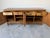 Wood Vintage Ficks Reed Palm Beach Faux Bamboo Wood Sideboard With Brass Pulls For Sale - Image 7 of 12