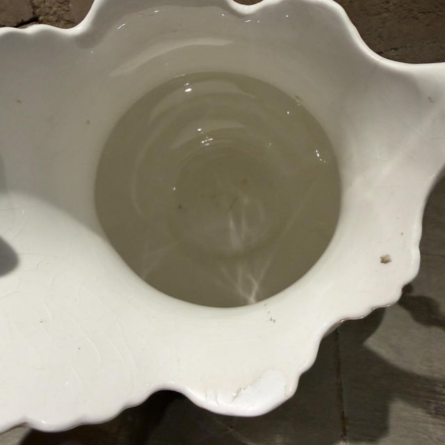 Antique White Porcelain Pitcher Francaise La Porcelain French Country For Sale - Image 12 of 12