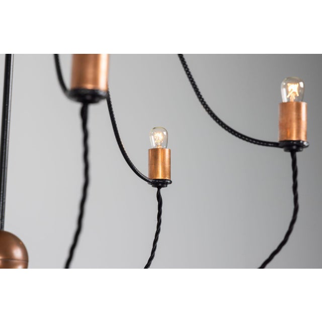 1970s Bossche School Chandelier from Joop Brugman, Netherlands, 1975 For Sale - Image 5 of 17