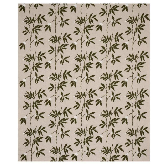 With uncommonly large (nearly 11‚Äù) motifs, Lilla Embroidery is a traditional design with modern leanings. The cotton-...