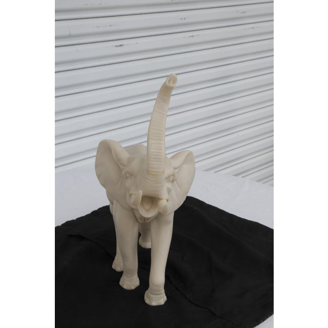 Cast Resin Good Luck Trunk Elephant For Sale - Image 10 of 12
