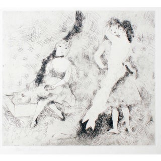 Marie Laurencin, Le Bal Etching, Figurative Print, Marie Laurencin, 1920s, Unframed For Sale