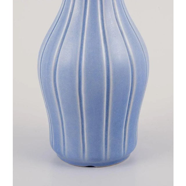 Large Faience Vase by Ewald Dahlskog for Bobergs Fajansfabrik, Sweden, 1930s For Sale - Image 3 of 7