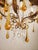 Floral Five-Light Gilded Ceiling Lamp with Crystals and Murano Glass Crystal Drops, 1960s For Sale - Image 16 of 18