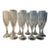 1990s French Mikasa Crystal Champagne Flutes - Set of 10 For Sale