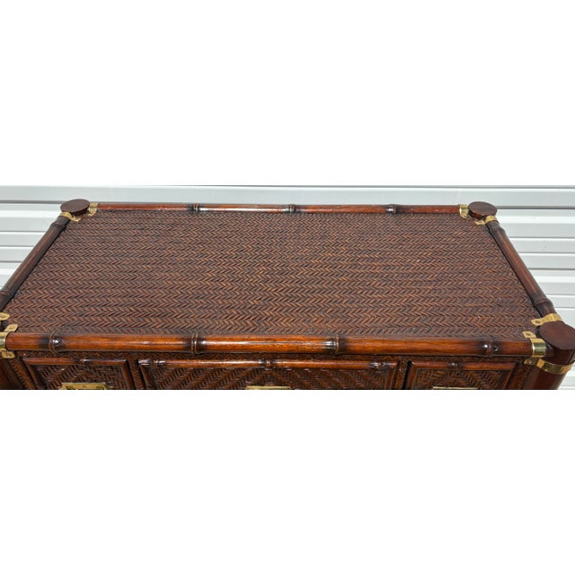 Ralph Lauren Ralph Lauren Vintage Senegal Campaign Chest of Drawers. For Sale - Image 4 of 12