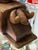 Brown Antique Primitive Hand-Carved Wooden Mortar & Pestle, 15” For Sale - Image 8 of 11