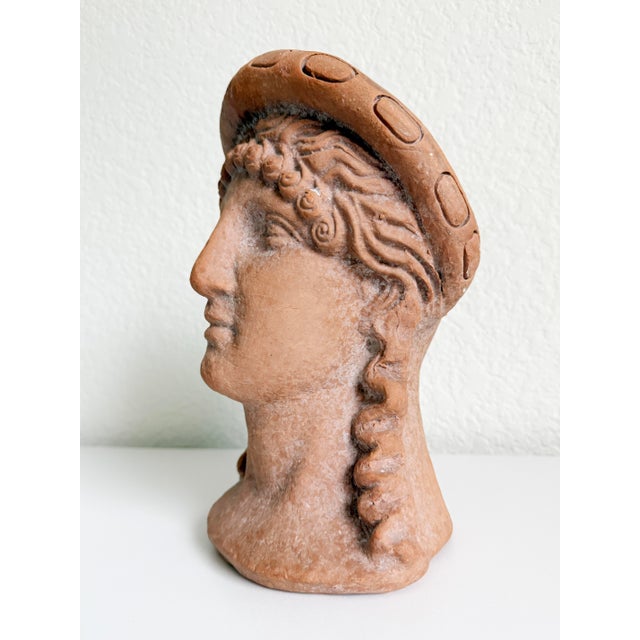 Terra Cotta Italian Terracotta Bust Statue For Sale - Image 8 of 9