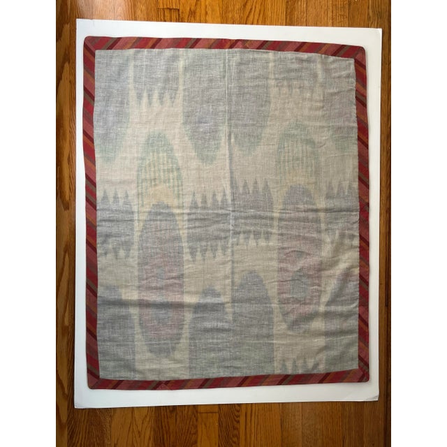 Abstract Mid 20th Century Silk Ikat Panel, Uzbekistan For Sale - Image 3 of 5