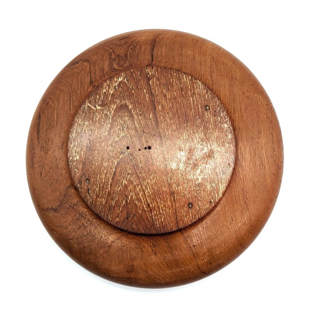 1950s Scandinavian Teak Wood Nut Bowl For Sale - Image 10 of 10