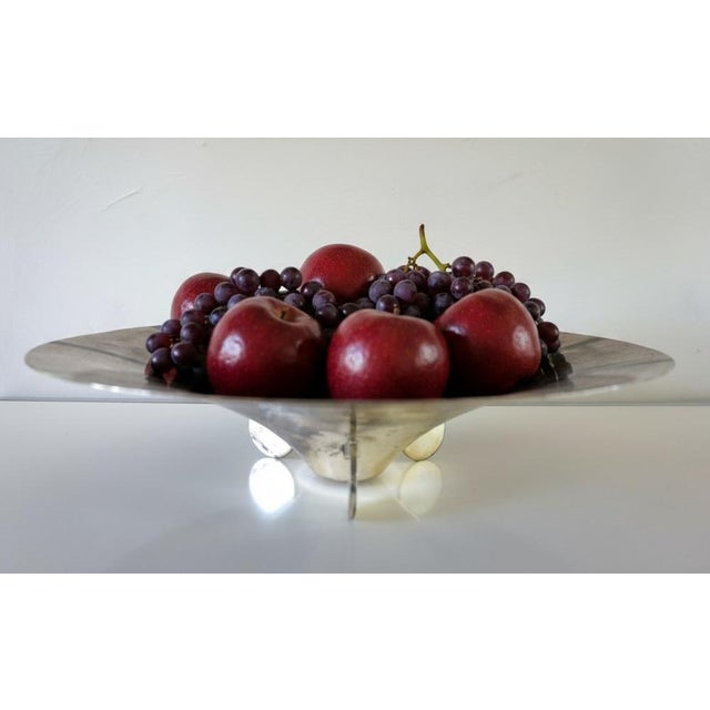 Bauhaus Bowl in Silver-Plated Brass by Paul Haustein for WMF Ikora, 1920s For Sale - Image 10 of 16