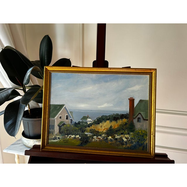 Coastal Seascape Original Oil Painting, Ken Knight For Sale - Image 11 of 11