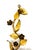 Vintage Italian Gilt Tole Floral Three Arm Wall Sconce — Hollywood Regency / Florentine For Sale In Houston - Image 6 of 12