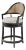 Black Swivel Counter Stool For Sale