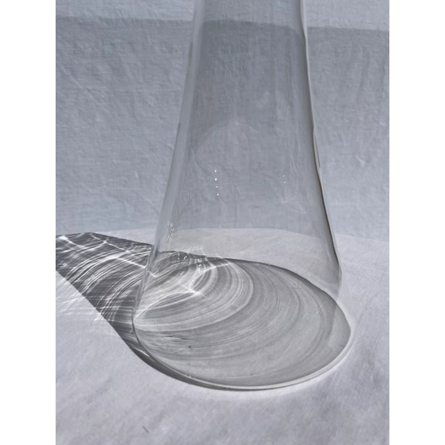 Vintage Mid Century Danish Modern Teak Topped Glass Decanter For Sale - Image 4 of 10