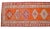 Orange Vintage Hand Knotted Kurdish Tribal Runner For Sale - Image 8 of 11