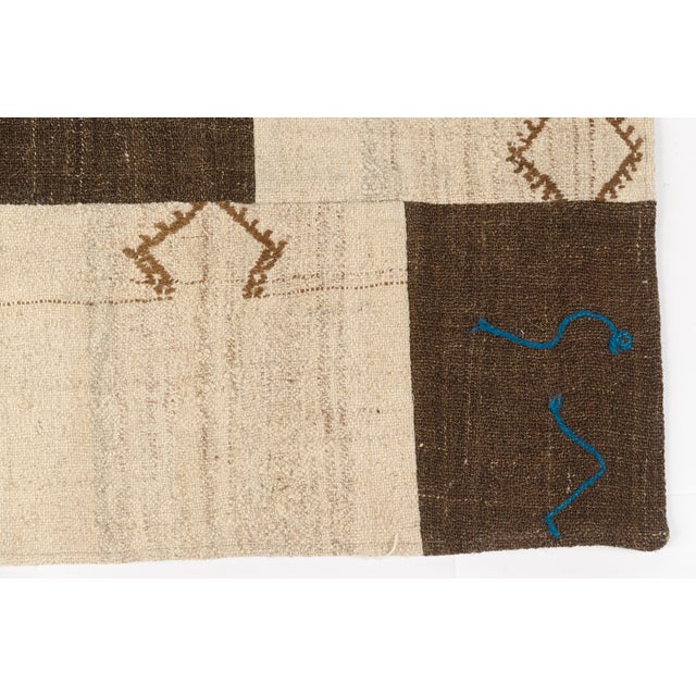Turkish Colourful Anatolian Wool Vintage Kilim Rug For Sale - Image 3 of 10