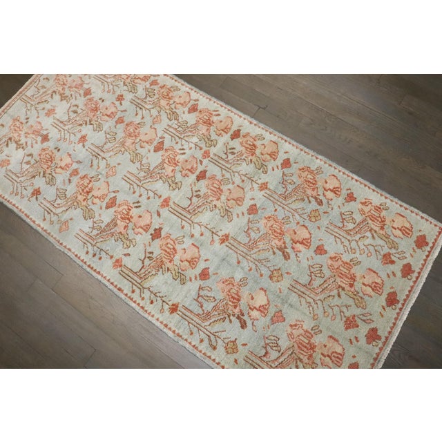 Early 20th Century Early 20th Century Senneh Kurd Small Floral Rug - 2'6" x 5'4" For Sale - Image 5 of 6