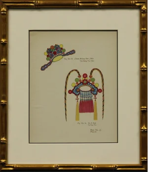 Chinese Headdress Color Painting