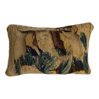 17th Century Brussels Portrait Tapestry Pillow For Sale