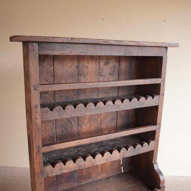 Scalloped Oak Cabinet For Sale - Image 5 of 16