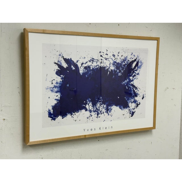 Abstract Yves Klein for Room & Board Serigraph Print, Framed For Sale - Image 3 of 12