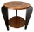 French Art Deco Two-Tiered Gueridon Table Amboyna Wood & Black Lacquer For Sale