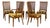 1960s American Modernist Dining Chairs Custom Folio 3 Collection by Henredon Set of 6 For Sale