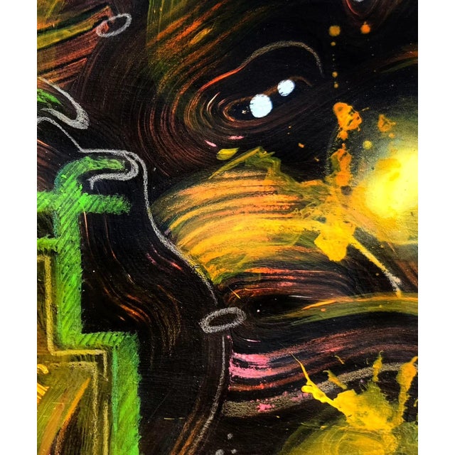 "Feels", Acrylic on Paper Painting by Ara Deinde For Sale - Image 4 of 4