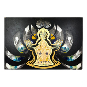 "Marginal Madonna" Abstract Relief With Rorschach Patterns Sculpture by Mickey "Kano" Kane