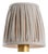 Visual Comfort Signature 4" Pleated Natural Linen Shade For Sale