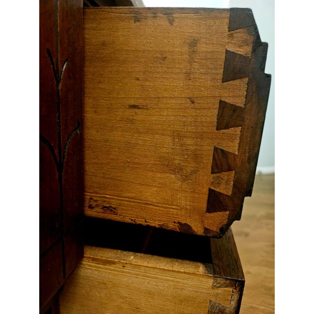 Antique 19th Century French Louis Philippe Burled Walnut Commode | Marble Top For Sale - Image 11 of 15